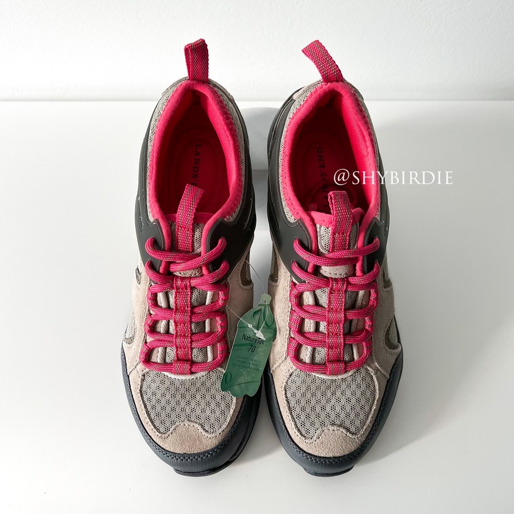 NEW Lands End Trail Hiking Shoes, Wide, Beige